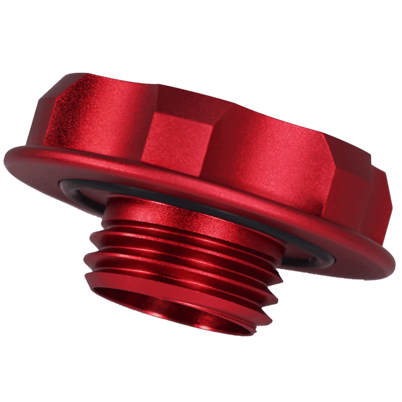 ギャラリービューアに画像をロードする, ZSPEC Billet Oil Filler Cap for Nissan/Infiniti/Datsun, Red Cap w/ Titanium Accents