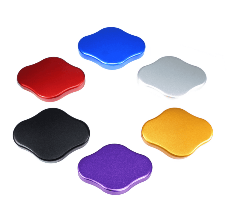 Load image into Gallery viewer, Six multi-colored ZSPEC billet radiator cap covers for Nissan GT-R R32, R33, R34, and R35.