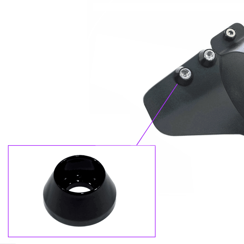 ギャラリービューアに画像をロードする, Black ZSPEC fuel filter bracket for Nissan Z32 300ZX with recessed bolt hardware.