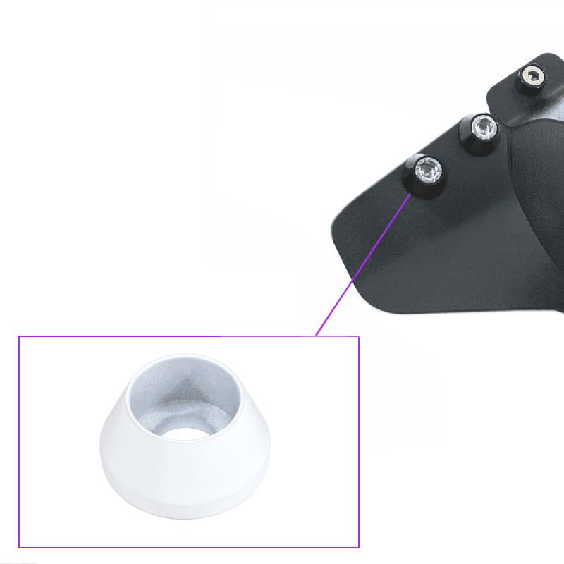 ギャラリービューアに画像をロードする, Black ZSPEC fuel filter bracket for Nissan Z32 300zx with silver finished hardware and conical washers.