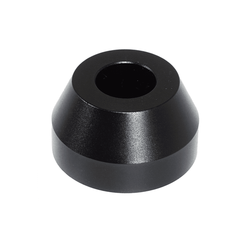 Load image into Gallery viewer, Black ZSPEC aluminum shift boot knob finisher for Nissan 300ZX, 350Z, 370Z, Z, G, and Q series.