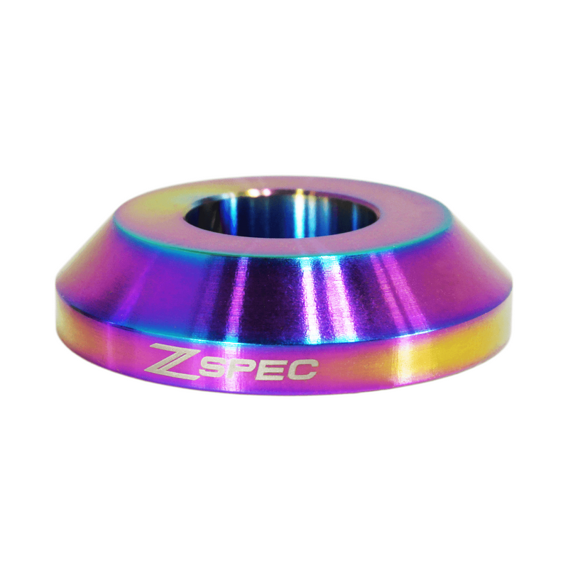 Load image into Gallery viewer, ZSPEC Shift Boot Knob Finisher, Burned Grade-5 Titanium, 9mm Tall, 300zx/350z/370z/Z/G/Q