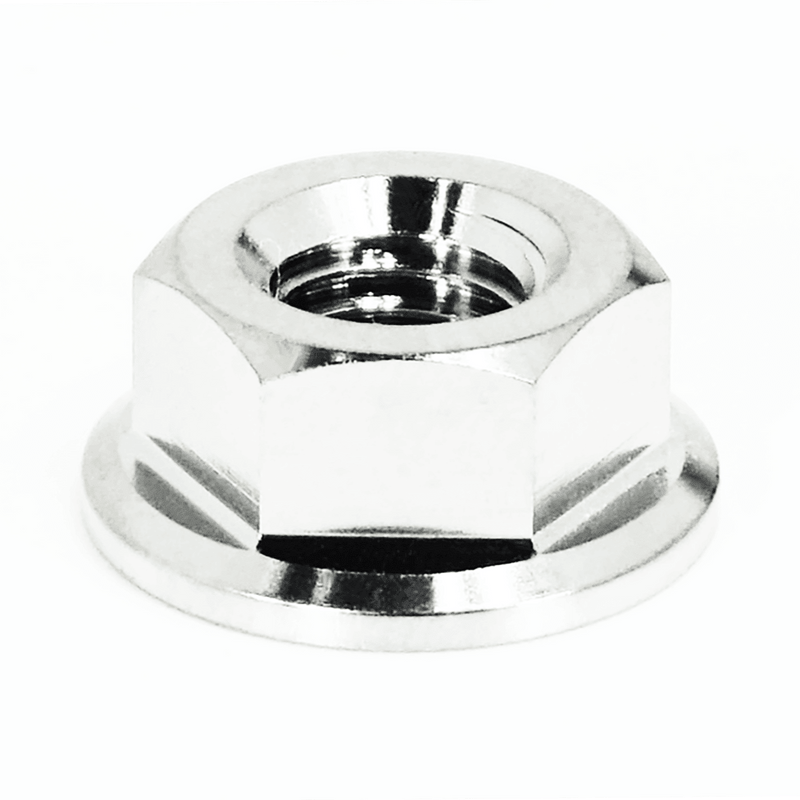 Load image into Gallery viewer, ZSPEC Grade-5 titanium water pump pulley nut for SR20/KA24 engines; shiny, polished silver finish, new condition.