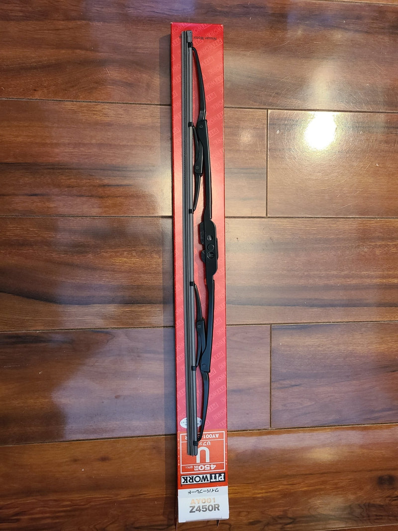Load image into Gallery viewer, New Pitwork black rear wiper blade assembly for Nissan R34 Skyline in original branded red box.
