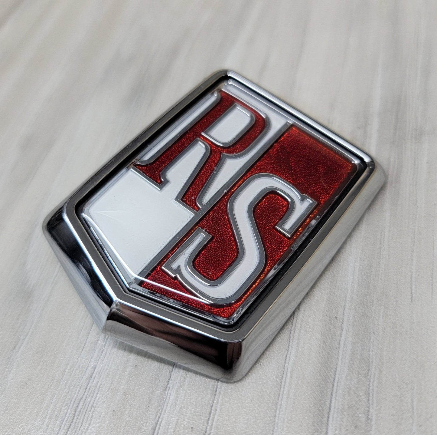Nissan R30 Skyline Fender Emblem "RS" Badge - NizmoPartsPlug