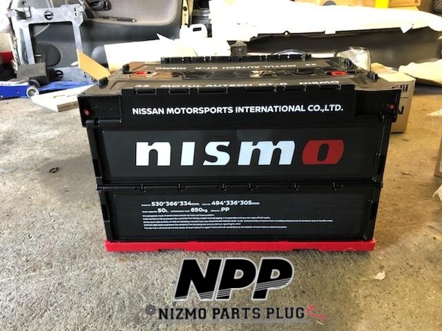 Load image into Gallery viewer, Nissan Nismo Black Folding Storage Box Container 50L - NizmoPartsPlug