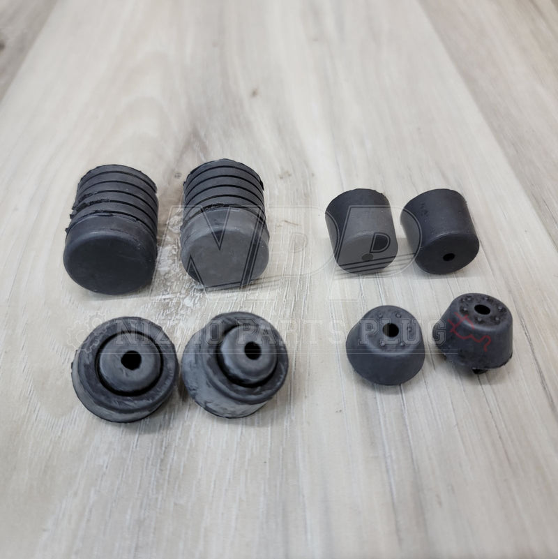 Load image into Gallery viewer, Nissan S14 Silvia 240SX Hood Rubber Bumper Refresh Set - NizmoPartsPlug
