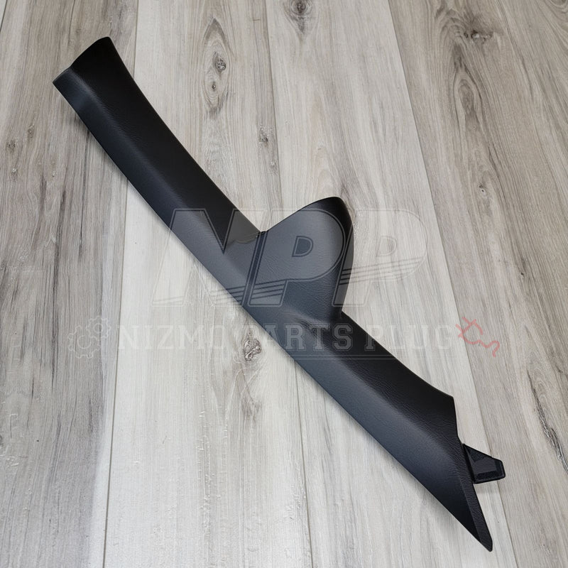 Load image into Gallery viewer, Black S15 Silvia right-hand A-pillar trim with integrated boost gauge mount in excellent condition.
