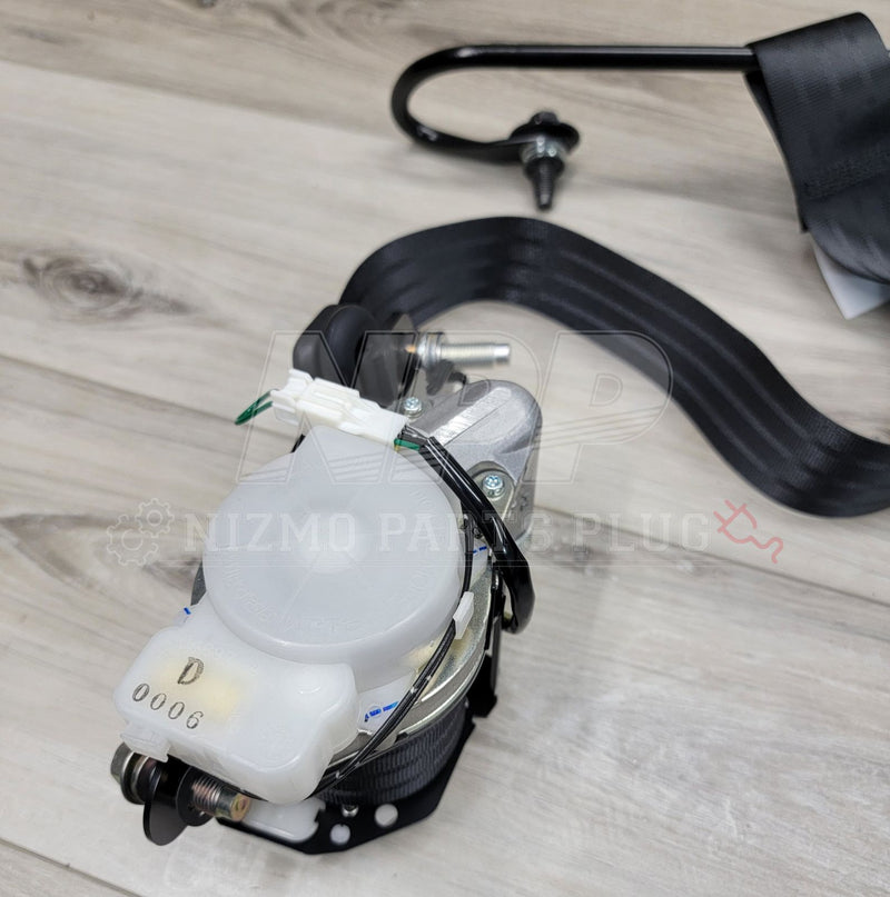 Load image into Gallery viewer, Nissan R34 Skyline GTR Front Seat Belt Retractor Pre-Tensioner Set - NizmoPartsPlug