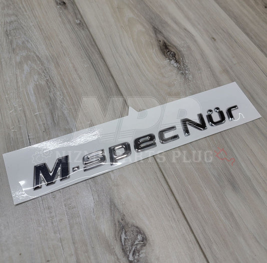 Emblema para el maletero del Nissan R34 Skyline GT-R M-Spec