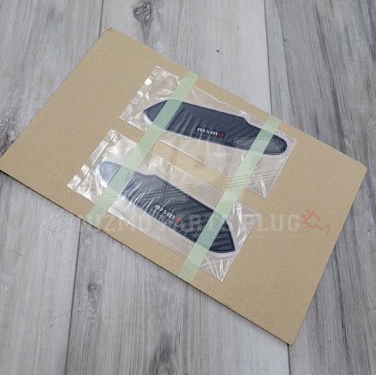 R33 Skyline Nismo Carbon Fiber Door Handle Protector Kit - NizmoPartsPlug