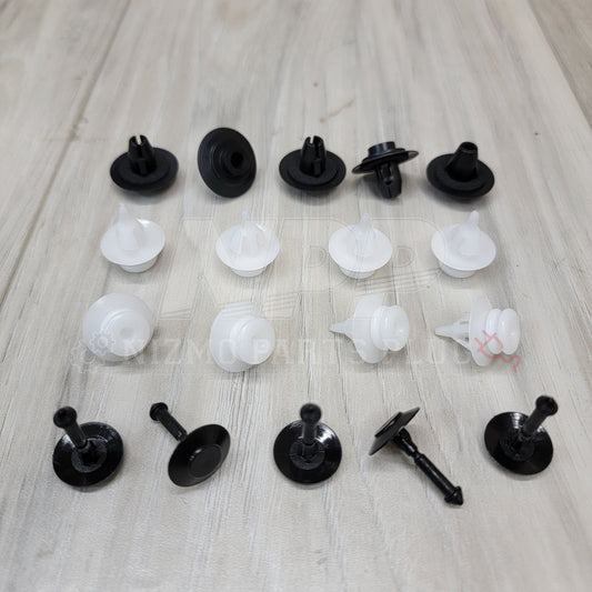 Juego de clips de montaje para faldones laterales del Nissan R32 Skyline GTR