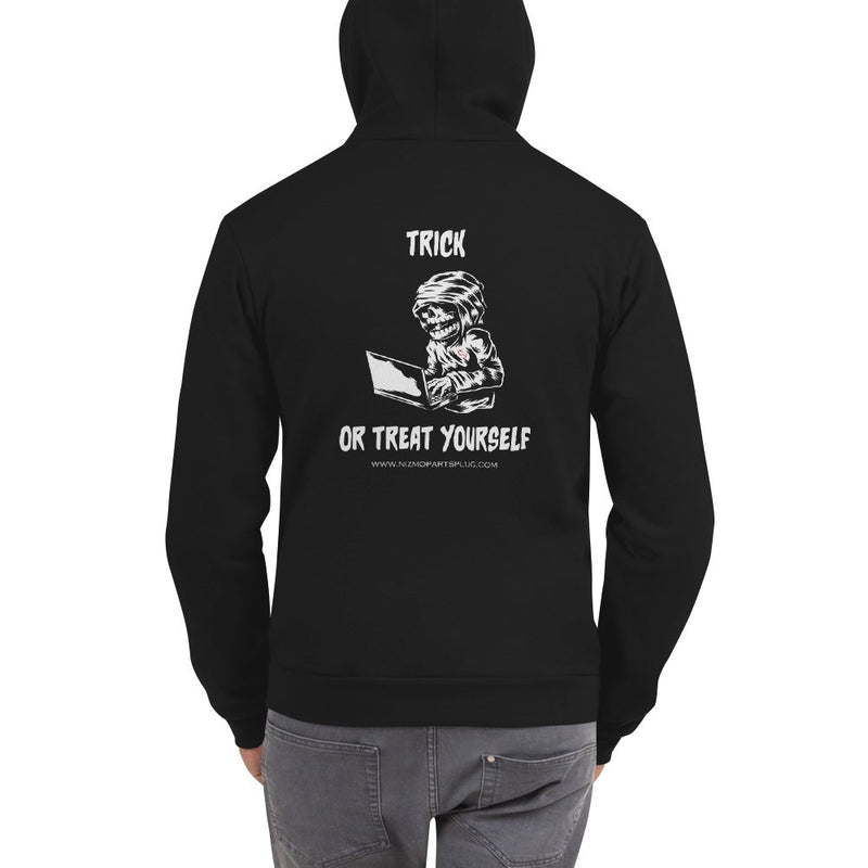 Load image into Gallery viewer, Trick or Treat Yourself Hoodie (Zip-up) - NizmoPartsPlug