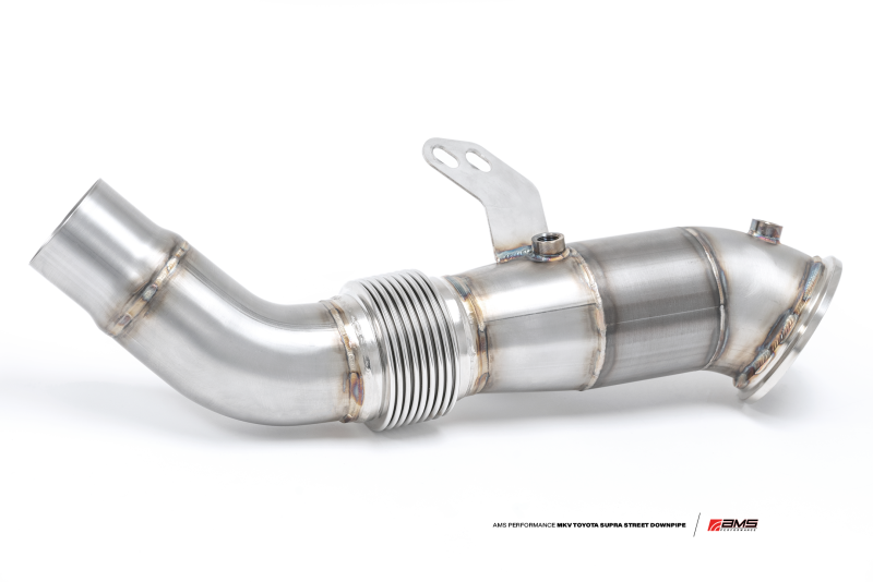 Load image into Gallery viewer, AMS Performance 2020+ Toyota Supra A90 Street Downpipe w/GESI Catalytic Converter AMS.38.05.0001-2
