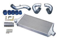HKS R Type Intercooler, Factory Replacement kit including intercooler, hoses, brackets, and hardware.