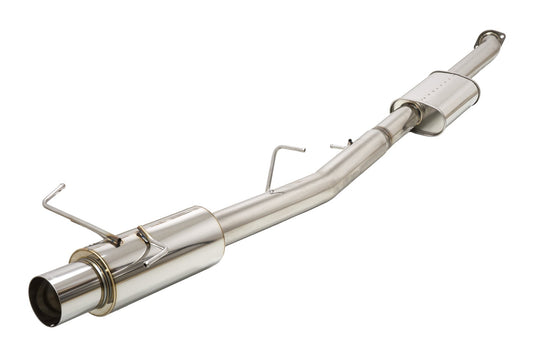 Polished stainless steel APEXi N1 Evolution catback exhaust for 98-02 Nissan Skyline ER34 sedan.