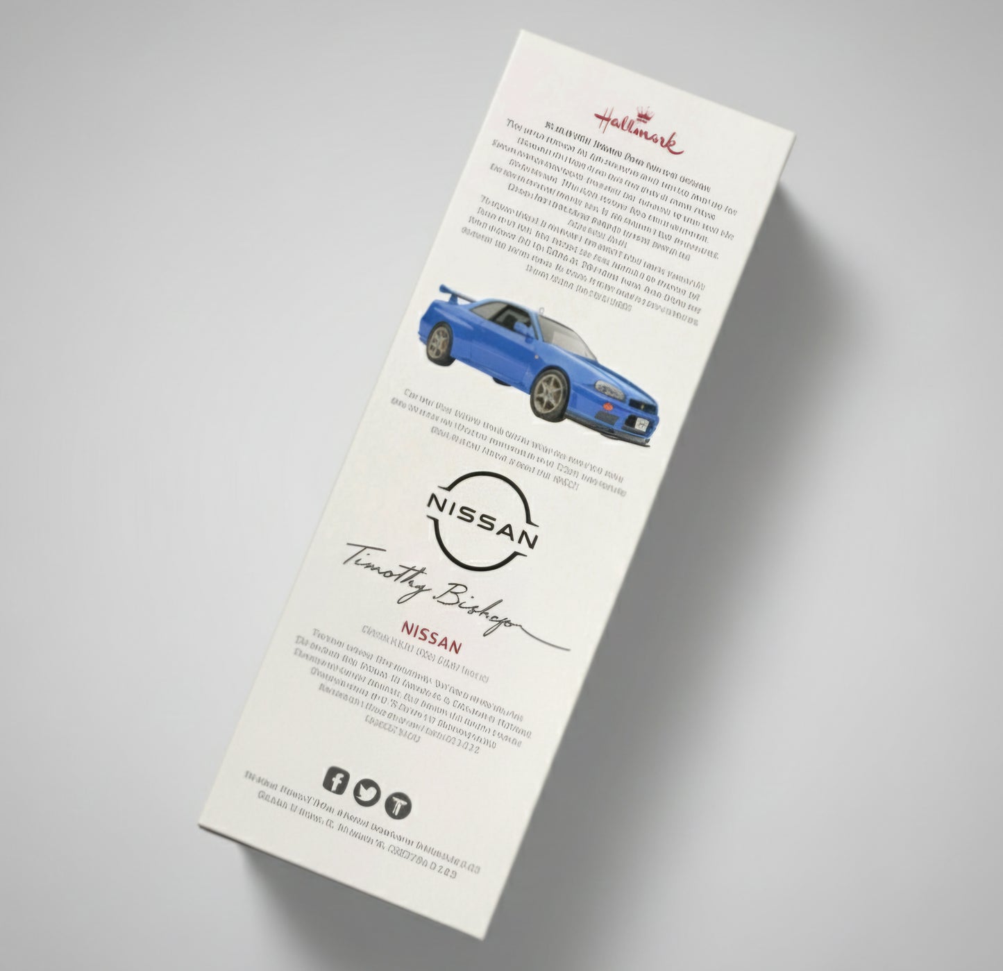 1999 Nissan Skyline GT-R R34 Hallmark Keepsake Christmas Ornament - Limited Edition Die-Cast Metal