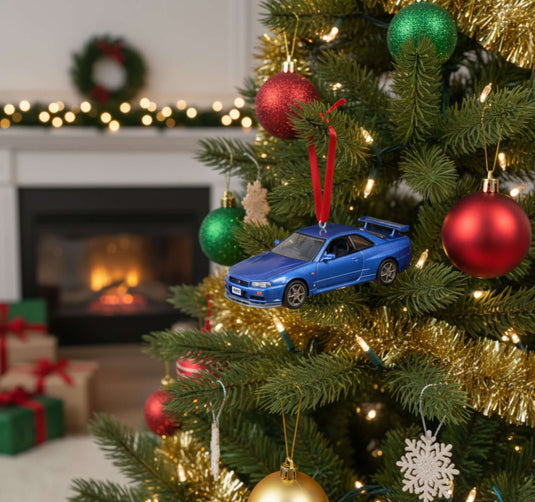 1999 Nissan Skyline GT-R R34 Hallmark Keepsake Christmas Ornament - Limited Edition Die-Cast Metal
