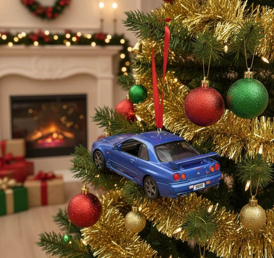 1999 Nissan Skyline GT-R R34 Hallmark Keepsake Christmas Ornament - Limited Edition Die-Cast Metal