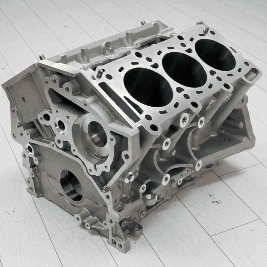 Nissan VR38 R35 GT-R Engine Block Bottom End Bare Block 11000-JF0HA ...