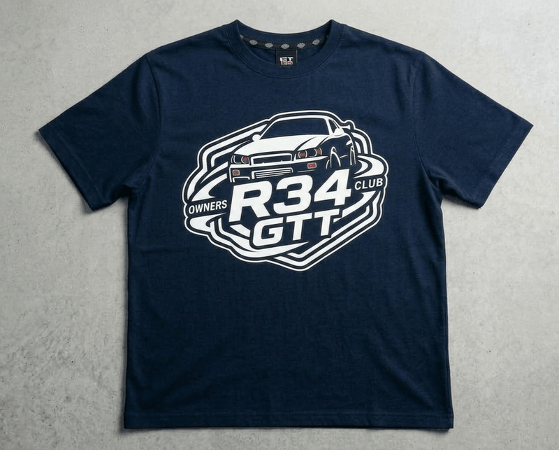 Load image into Gallery viewer, R34 GTT Owners Club Short Sleeve Shirt
