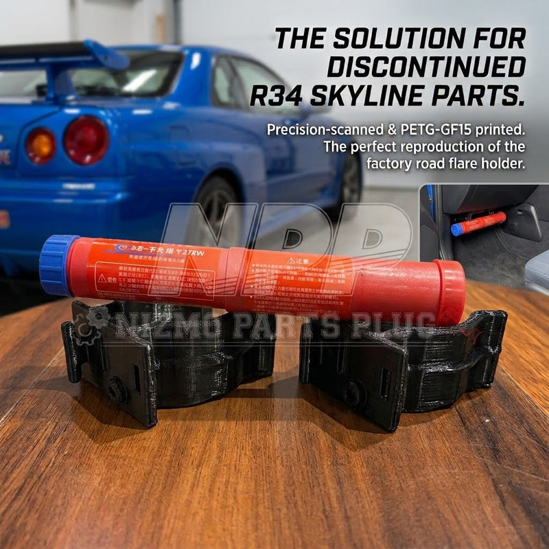 ギャラリービューアに画像をロードする, Reproduction Nissan Skyline R34 Emergency Road Flare Holder Clip (PETG-GF15)
