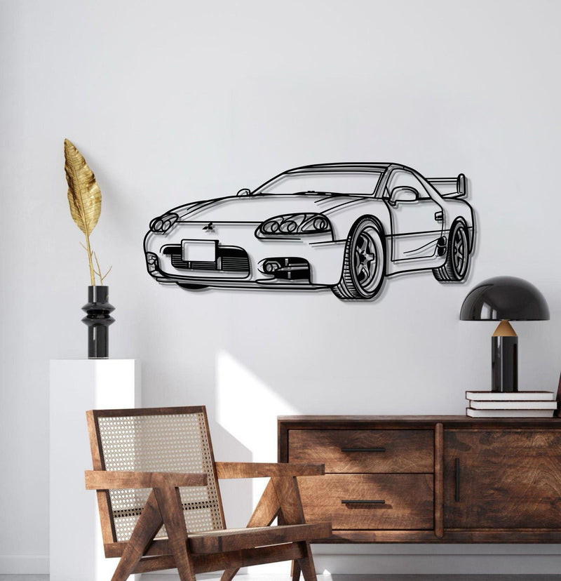 Load image into Gallery viewer, 1999 3000GT Perspective Metal Car Wall Art - MT0455
