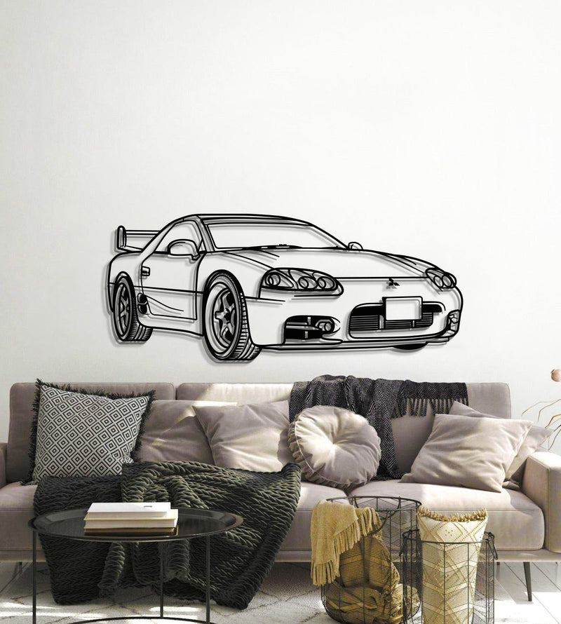 Load image into Gallery viewer, 1999 3000GT Perspective Metal Car Wall Art - MT0455
