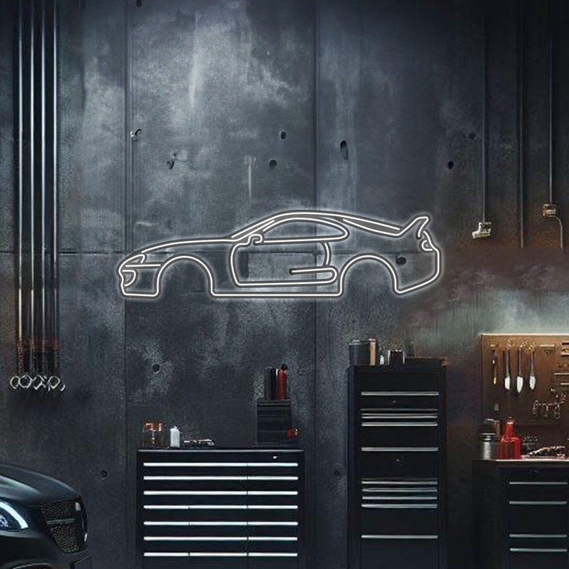 ギャラリービューアに画像をロードする, Supra MK4 Metal Neon Car Wall Art - MTN0046
