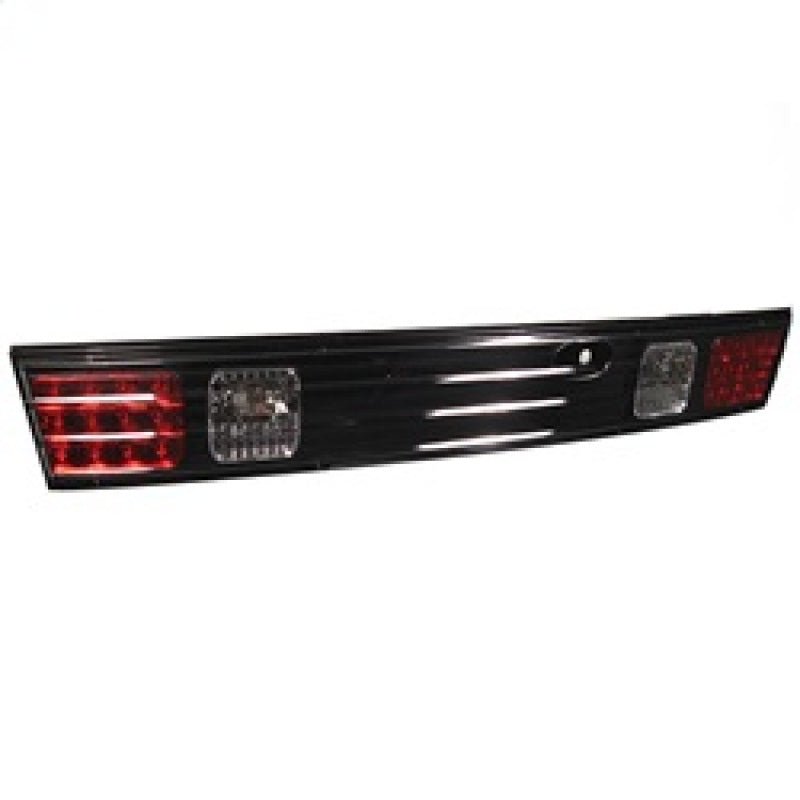 Load image into Gallery viewer, Spyder LED trunk tail light for 95-96 Nissan 240SX S14, black housing with red and clear lens sections.
