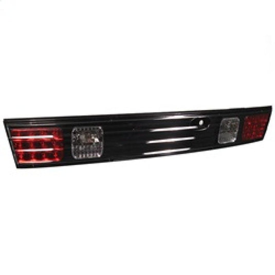 Spyder LED trunk tail light for 95-96 Nissan 240SX S14, black housing with red and clear lens sections.
