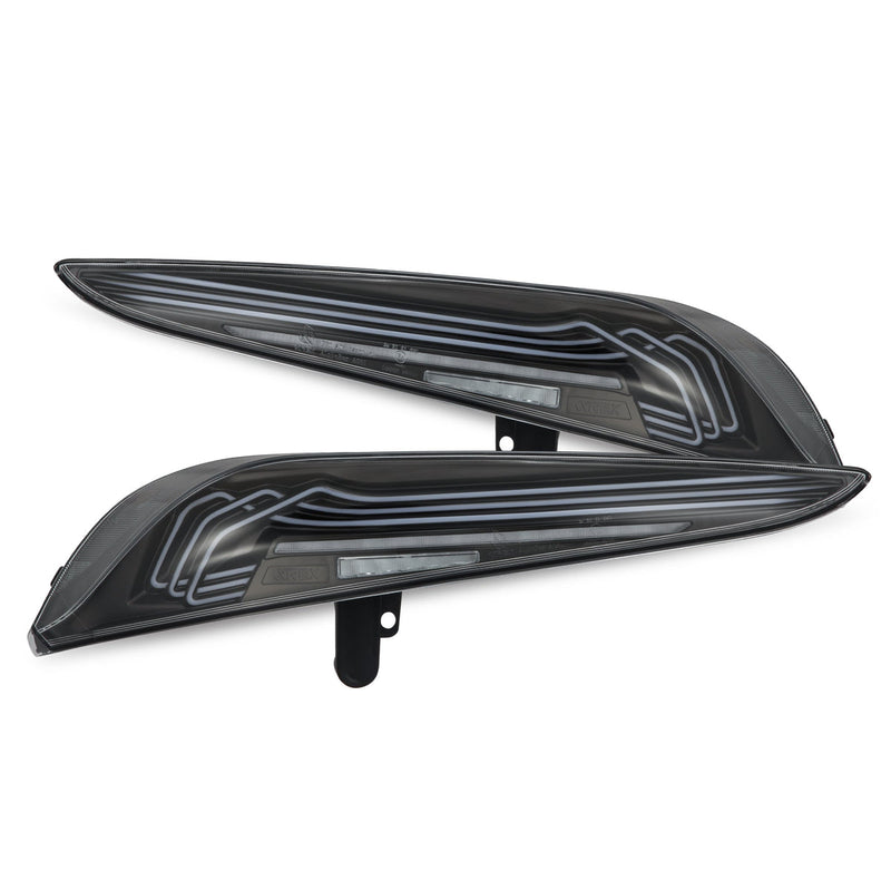 Load image into Gallery viewer, AlphaRex 20-26 Toyota Supra LUXX-Series Laser Style LED Tail Lights Black 609010 *Discontinued
