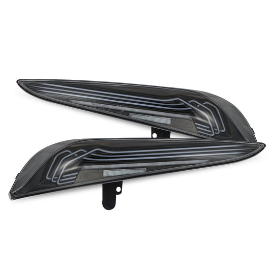 AlphaRex 20-26 Toyota Supra LUXX-Series Laser Style LED Tail Lights Black 609010 *Discontinued