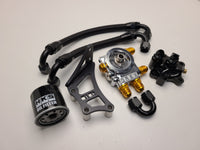 U.P.G Skyline GTR oil filter relocation kit with Greddy oil cooler adapter