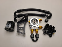 U.P.G Skyline GTR oil filter relocation kit with Greddy oil cooler adapter