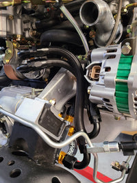 U.P.G Skyline GTR oil filter relocation kit with Greddy oil cooler adapter