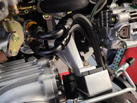 U.P.G Skyline GTR oil filter relocation kit with Greddy oil cooler adapter