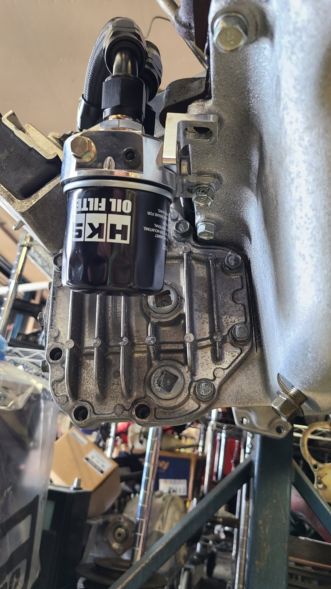 U.P.G GTR oil filter relocation kit for RB26