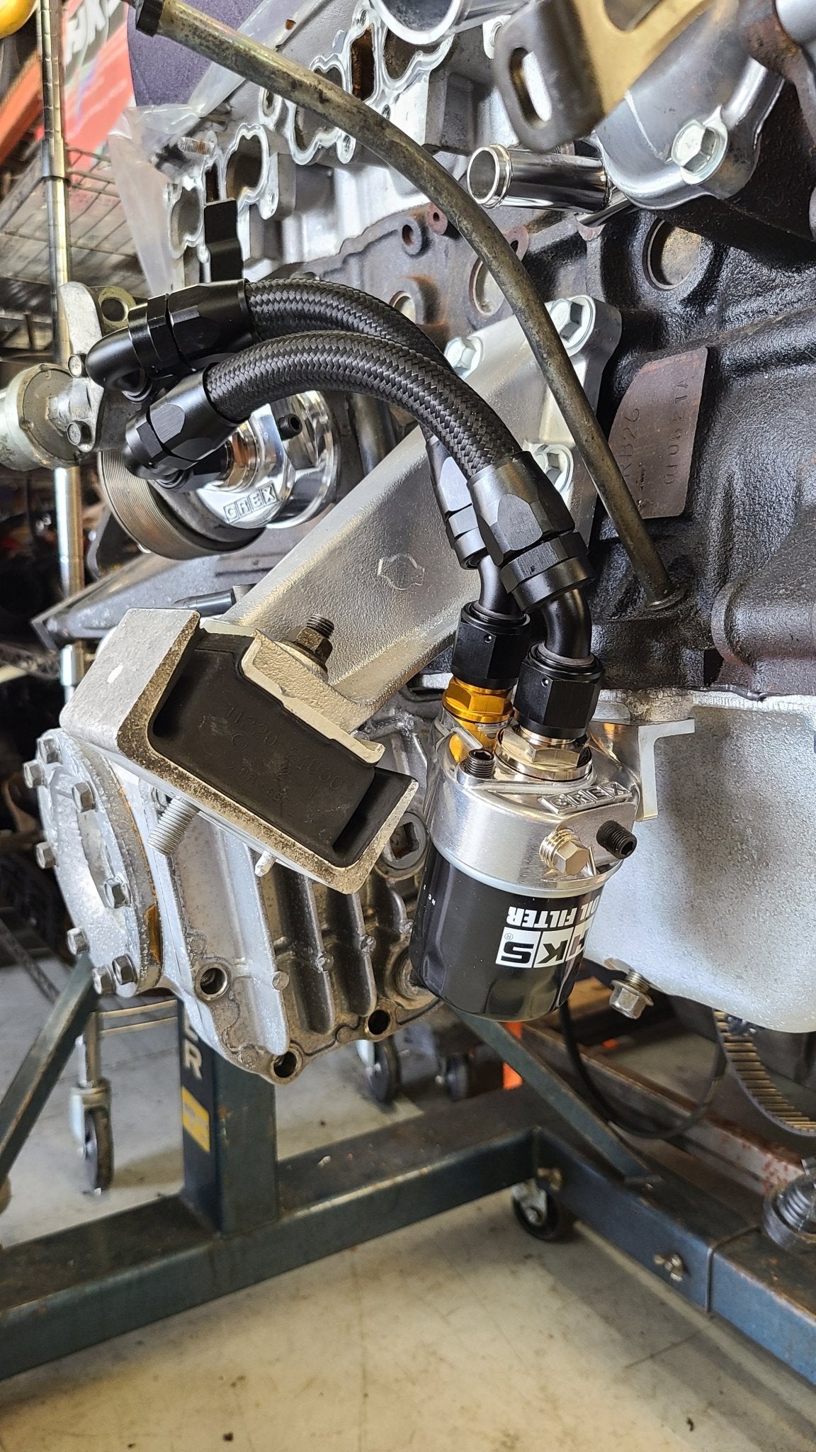 U.P.G GTR oil filter relocation kit for RB26