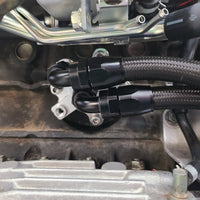 U.P.G Skyline GTR oil filter relocation kit with Greddy oil cooler adapter with Taarks block adapter