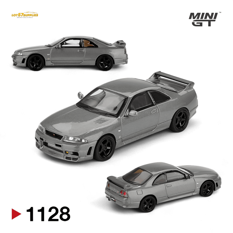 Load image into Gallery viewer, (Pre-Order) Mini GT Nissan Skyline GT-R NISMO BCNR33 CRS Version Dark Metal Gray 1:64
