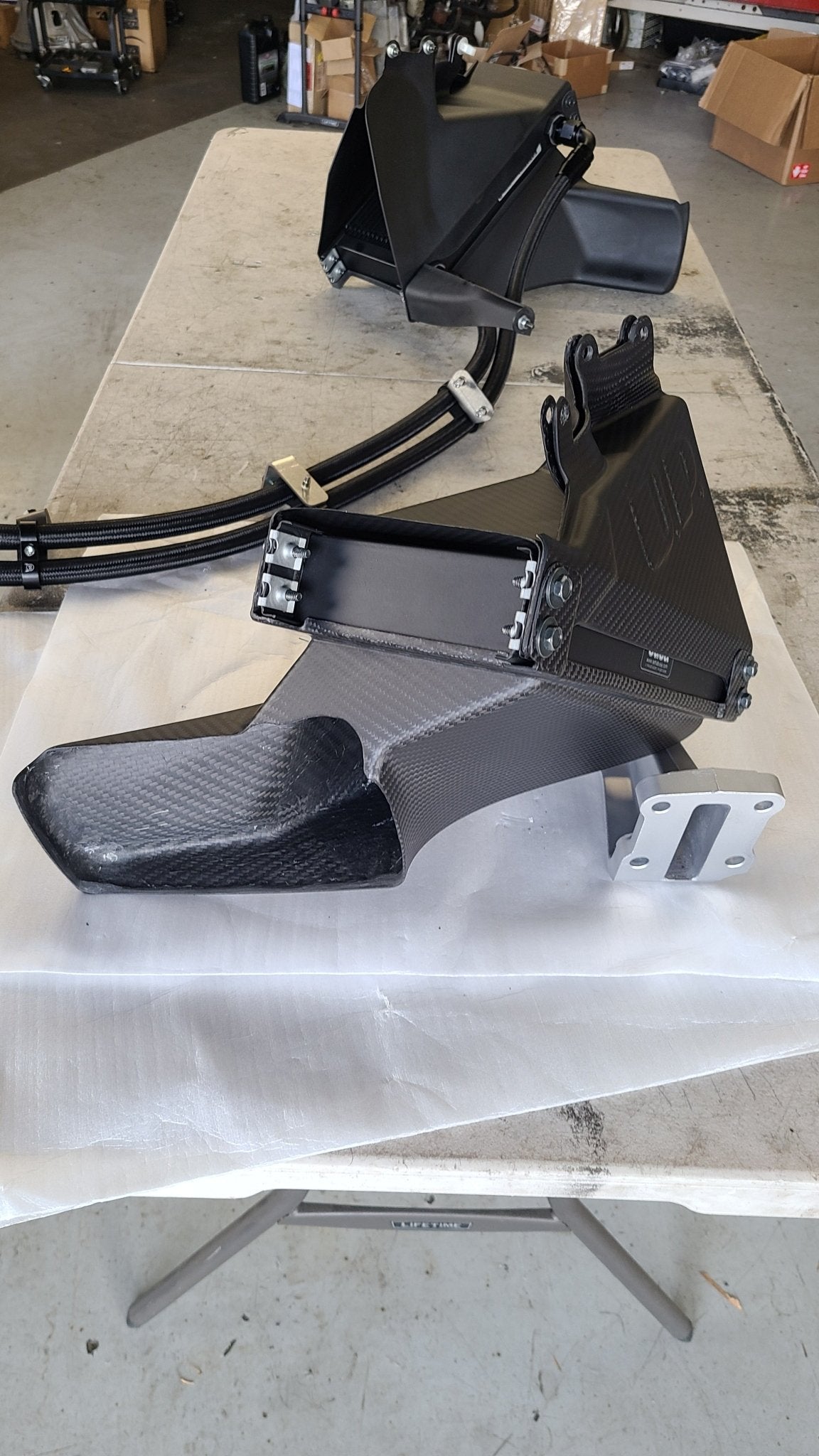 U.P.G R32 GTR oil cooler with carbon ducting -cooler/duct combo-