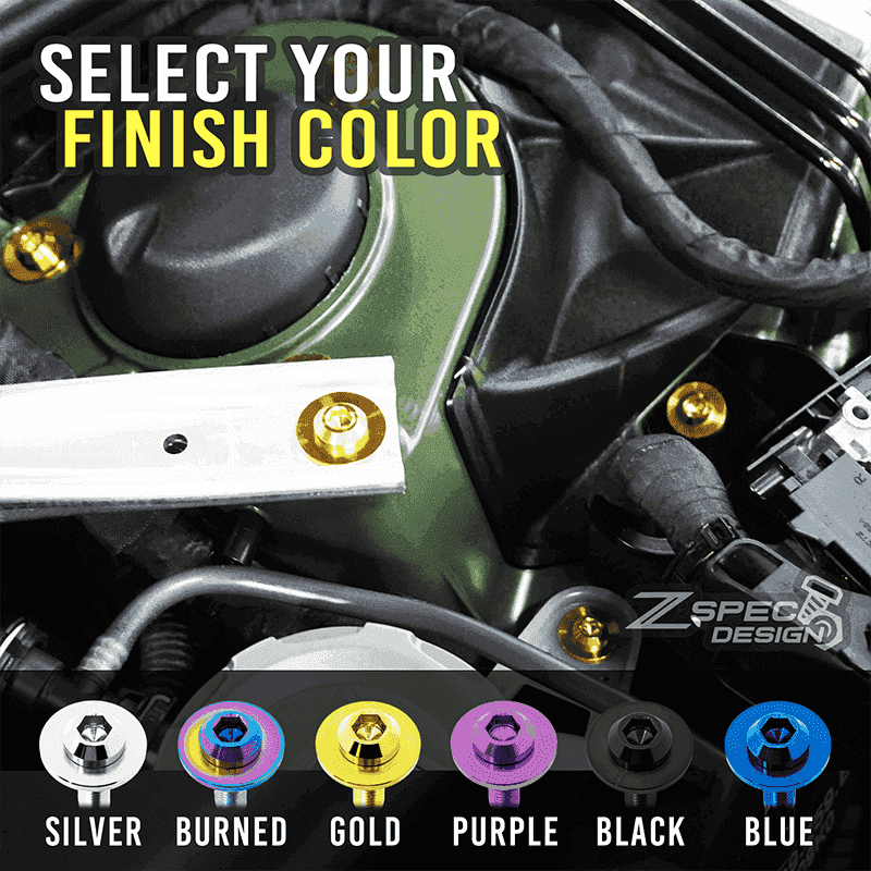 Cargue la imagen en el visor de la galería, ZSPEC Throttle Bodies &amp; MAP Sensor Bolts for '09+ Nissan 370z Z34, Titanium
