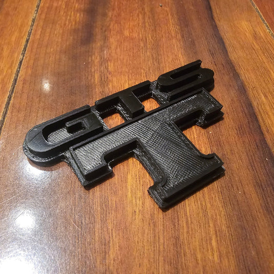 Mīrai Mamōru R32 Skyline Exterior GTST Trunk Emblem (GTR STYLE)