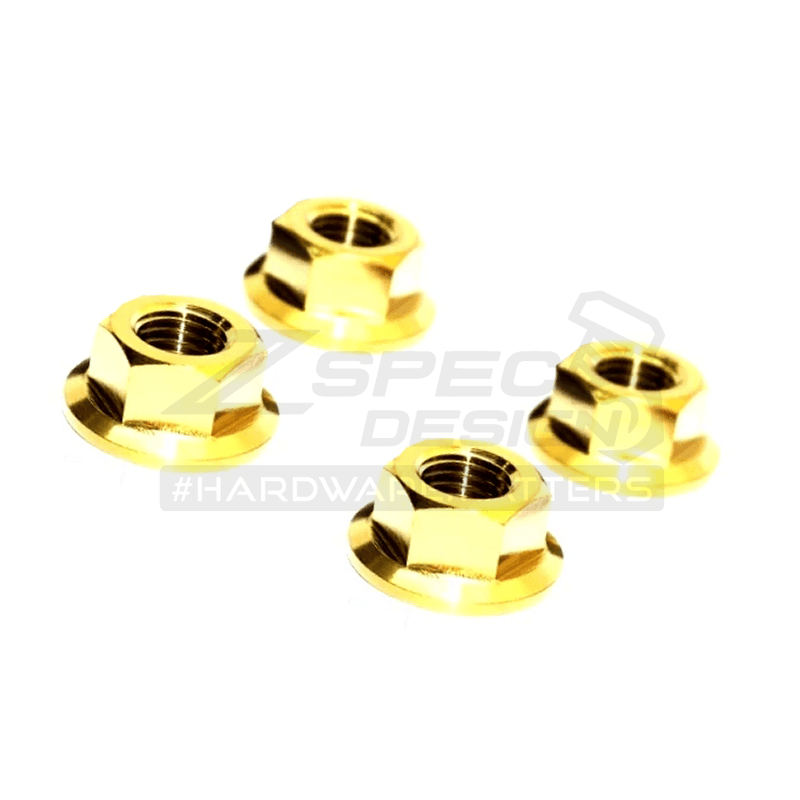 Load image into Gallery viewer, ZSPEC SR20 &amp; KA24 Dress Up Bolts® Water Pump Pulley Kit Nuts, Grade-5 Titanium
