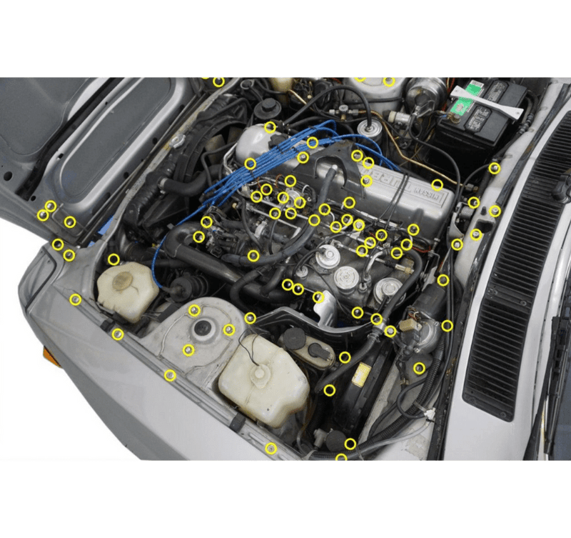 Load image into Gallery viewer, ZSPEC Stage-3 Dress Up Bolts® Fastener Kit for '79-83 Datsun 280zx S130, Stainless &amp; Billet
