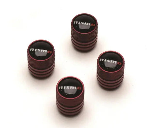 Nissan Nismo Tire Valve Stem Cap Black Set