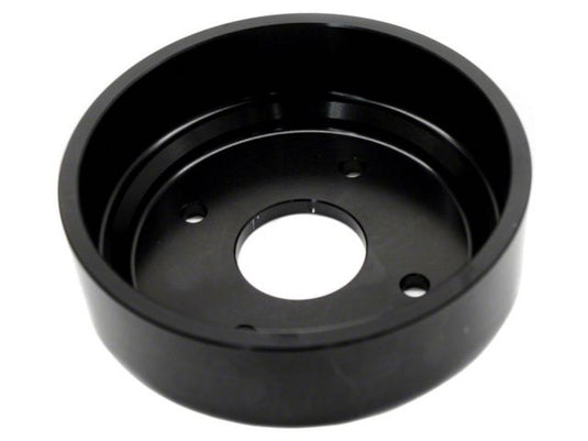 Black aluminum supercharger pulley for HKS GT kit, Nissan 350Z VQ35DE. New condition.