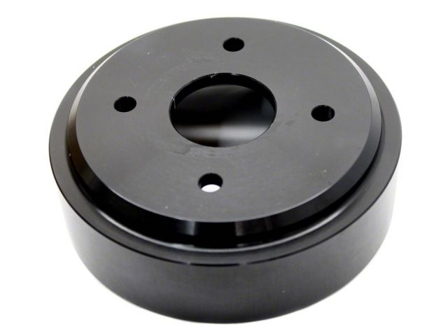 Load image into Gallery viewer, Black aluminum HKS supercharger pulley for Nissan 350Z VQ35DE, brand new condition.

