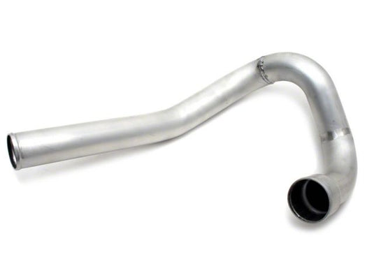 Silver metal intake pipe for HKS GT Supercharger system, Nissan 350Z VQ35DE. New condition, curved design.